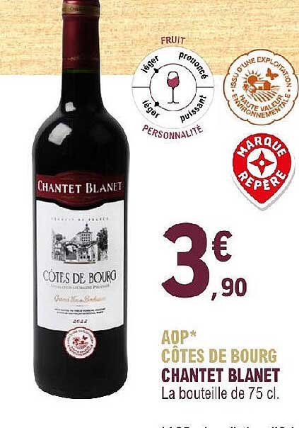 aop côtes de bourg chantet blanet