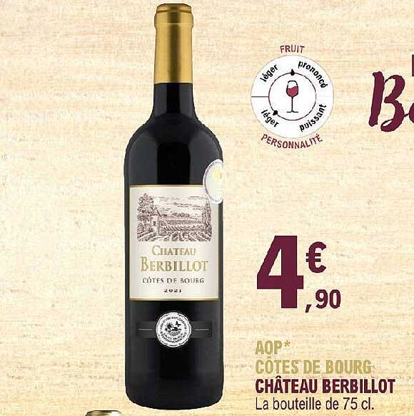 aop côtes de bourg château berbillot