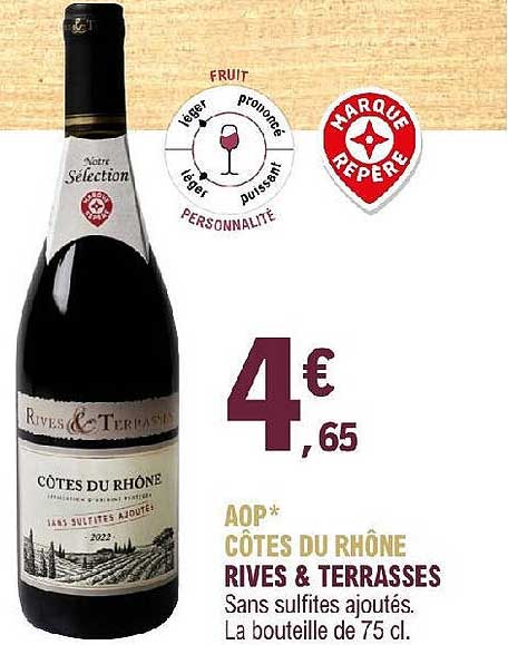 aop côtes du rhône rives & terrasses