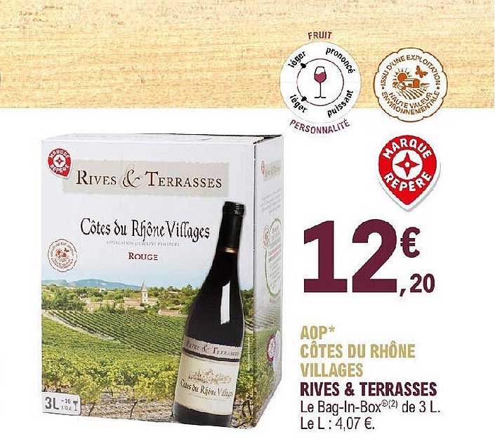 aop côtes du rhône villages rives & terrasses