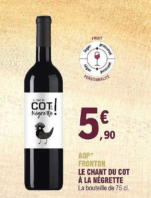 aop fronton le chant du cot à la négrette