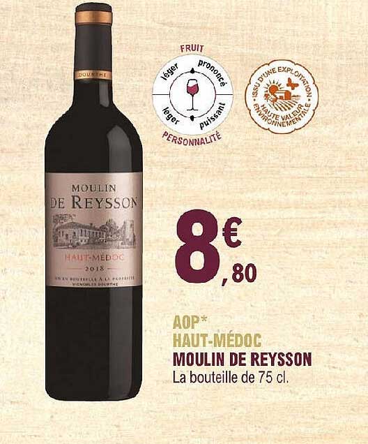 aop haut-médoc moulin de reysson