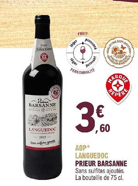 aop languedoc prieur barsanne