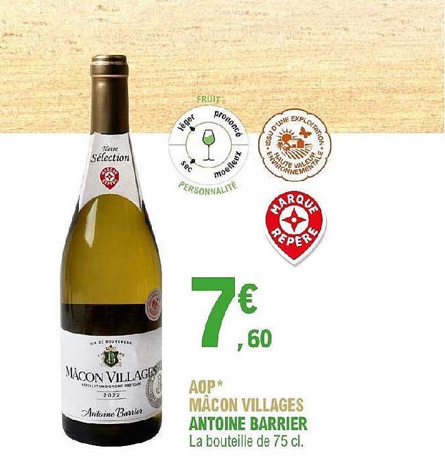 aop mâcon villages antoine barrier