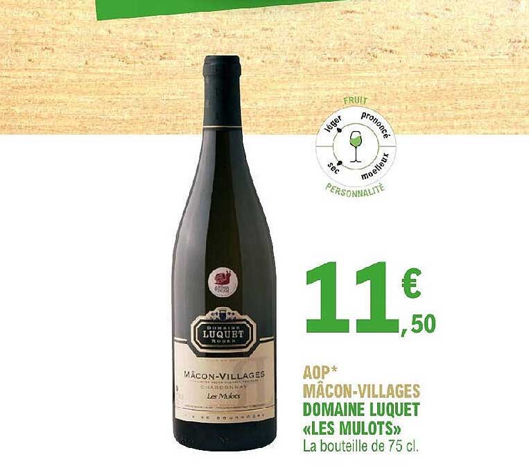 aop mâcon-villages domaine luquet «les mulots»