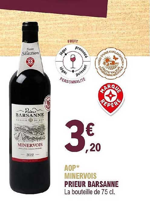 aop minervois prieur barsanne