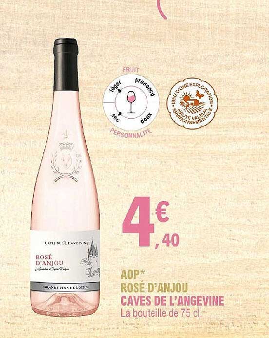 aop rosé d'anjou caves de l'angevine