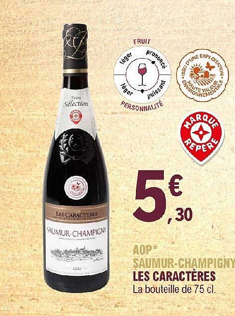 aop saumur-champigny les caractères