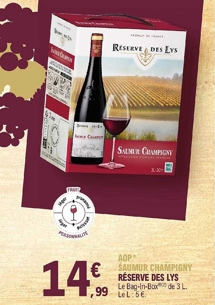 aop saumur champigny réserve des lys