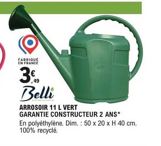 Arrosoir 11 L Vert Belli