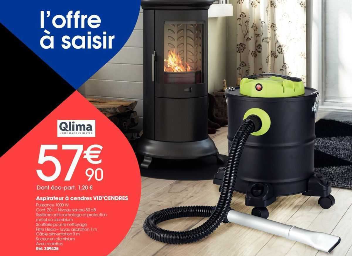 aspirateur à cendres vid'cendres qlima