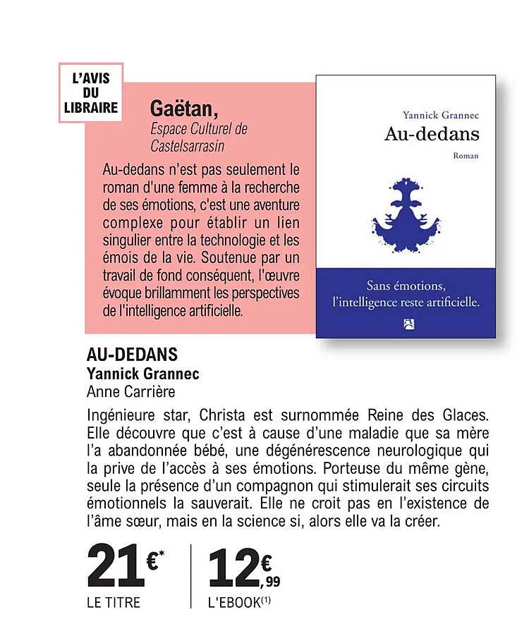 au-dedans - yannick grannec