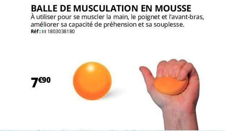 balle de musculation en mousse
