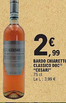 bardo chiaretto classico doc "cesari"