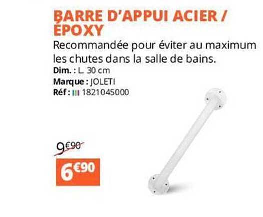 barre d'appui acier/époxy