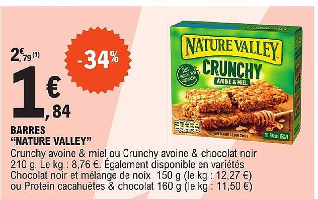 barres "nature valley"