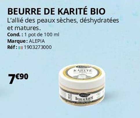 beurre de karité bio alepia