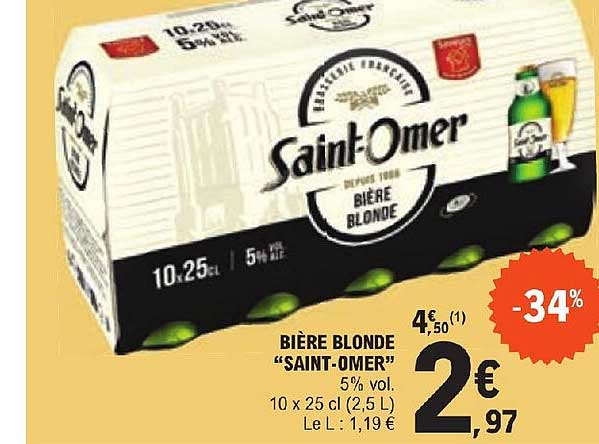 bière blonde "saint-omer"