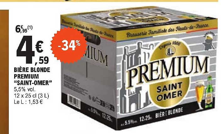 bière blonde premium "saint-omer"