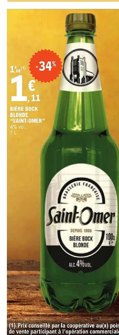 bière bock blonde "saint-omer"