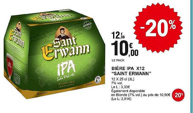 bière ipa x 12 "saint erwann"