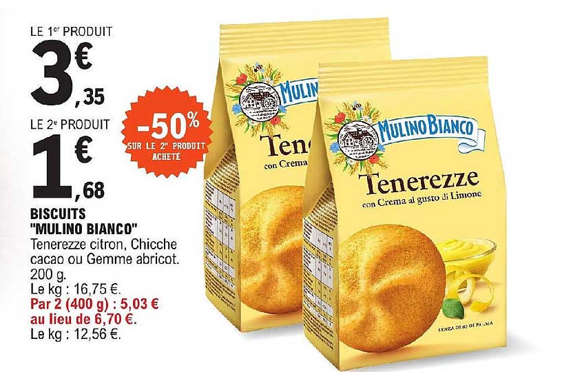 biscuits "mulino bianco"