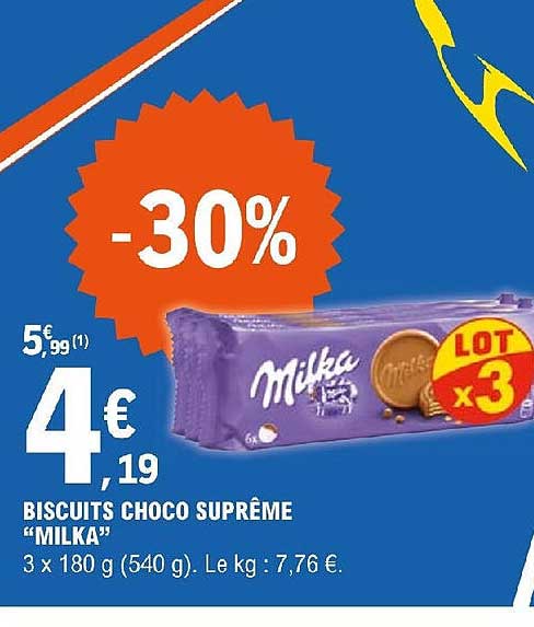 Biscuits Choco Suprême "milka"