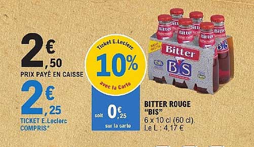 bitter rouge "bis"