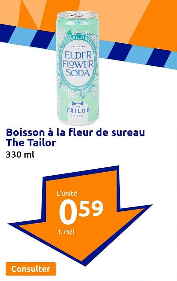 boisson à la fleur de sureau the tailor