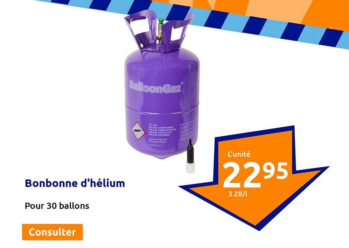bonbonne d'hélium