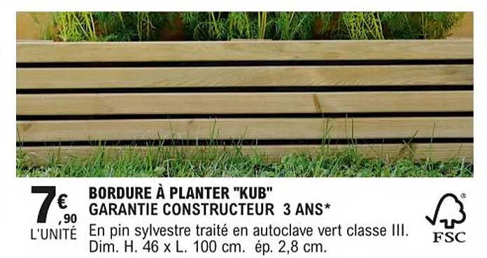 bordure à planter "kub"