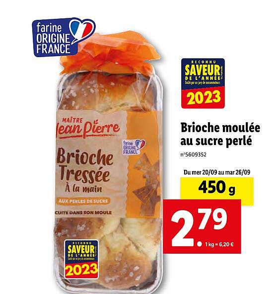Brioche Moulée Au Sucre Perlé