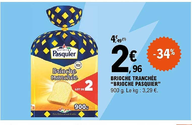 Brioche Tranchée "brioche Pasquier"