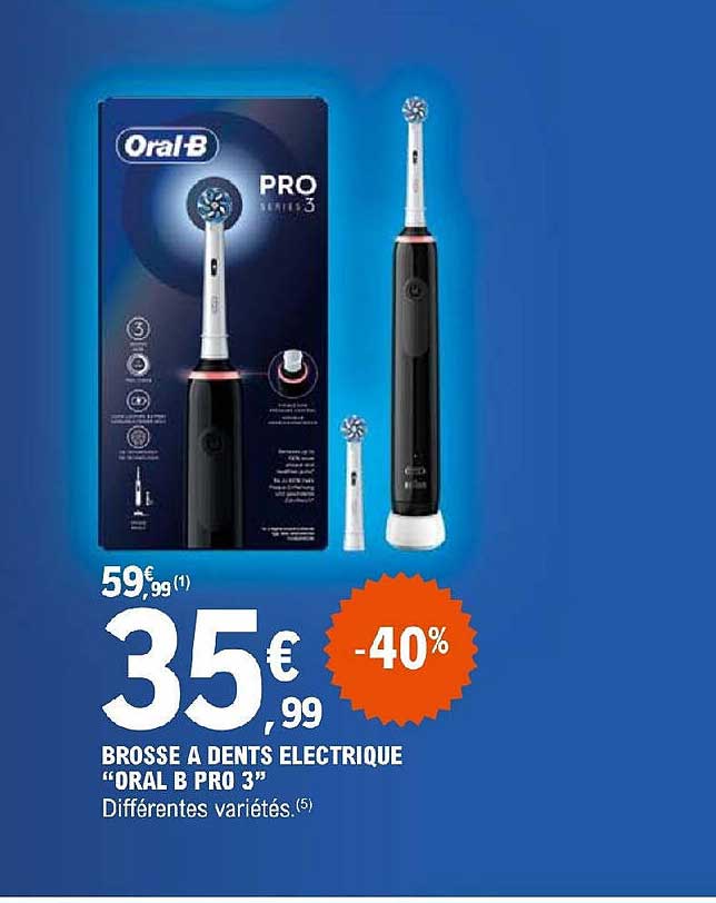 brosse à dents électrique "oral b pro 3"