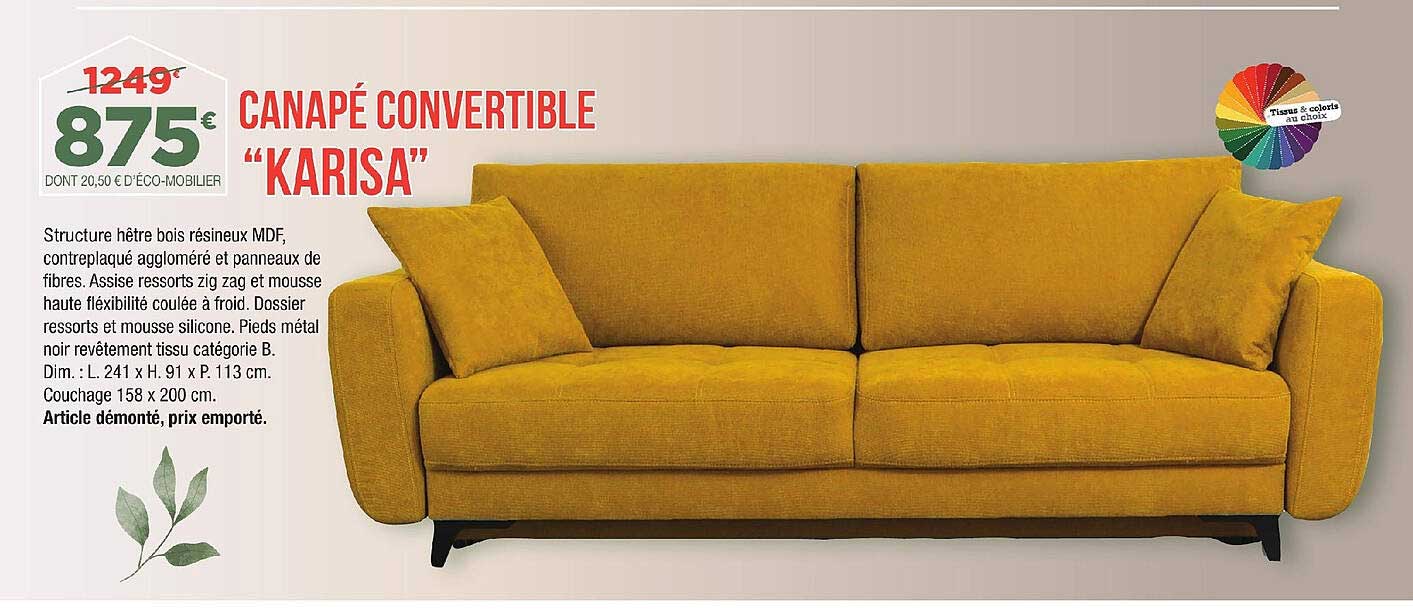 Canapé Convertible "karisa"
