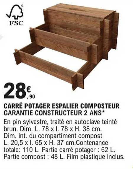 carré potager espalier composteur