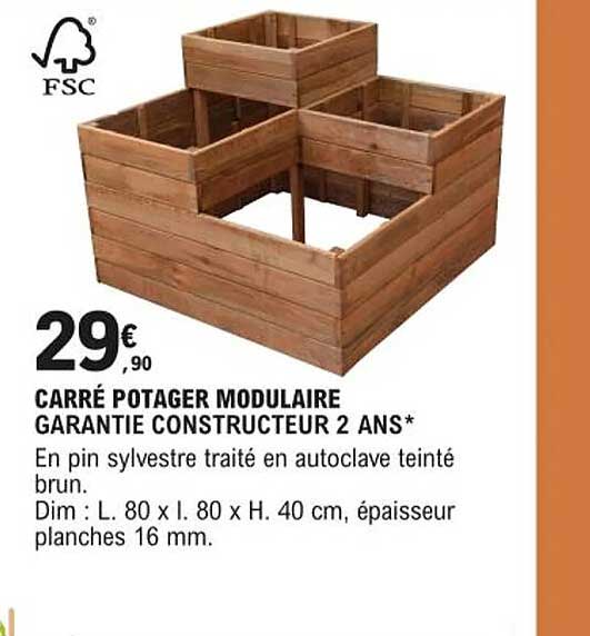 carré potager modulaire