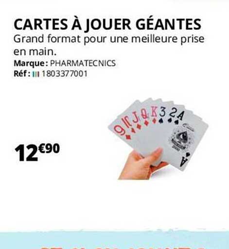 cartes à jouer géantes