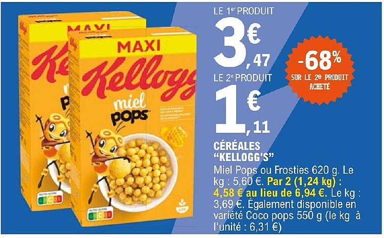 Céréales "kellogg's"