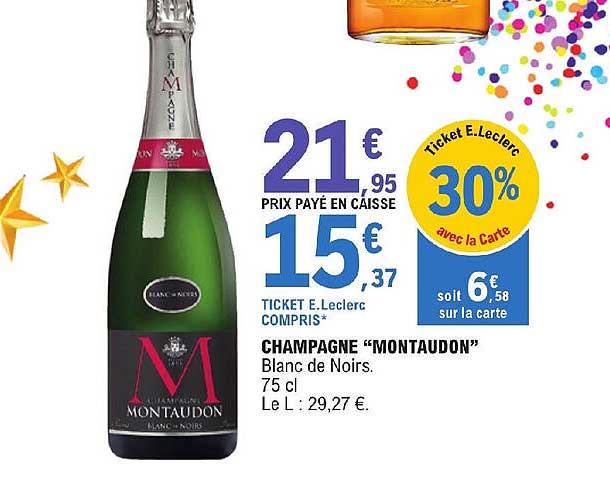 Champagne "montaudon"