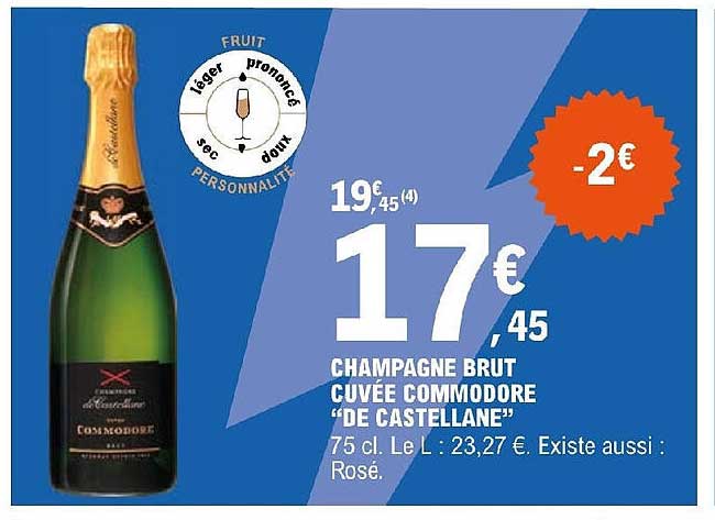 Champagne Brut Cuvée Commodore "de Castellane"