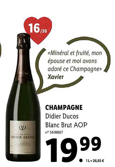champagne didier ducos blanc brut aop
