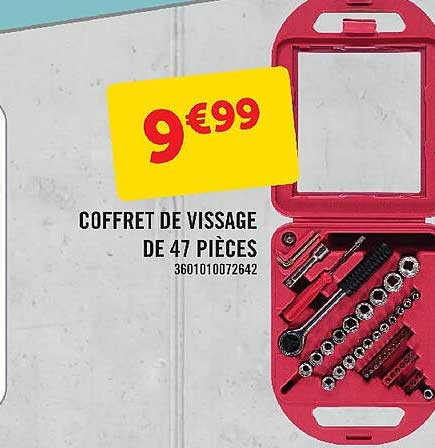 coffret de vissage de 47 pièces