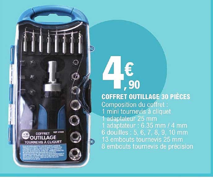 Coffret Outillage 30 Pièces