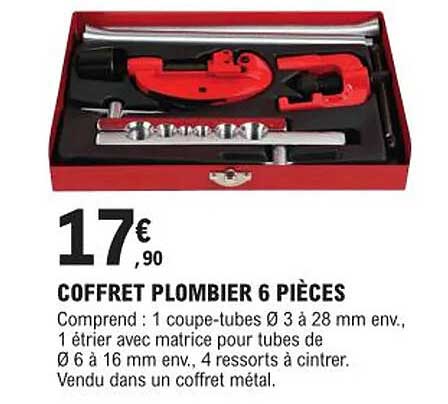 coffret plombier 6 pièces