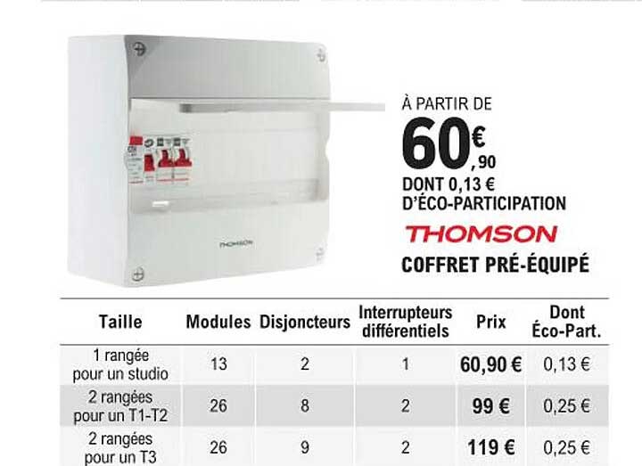 coffret pré-équipé thomson