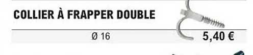 collier à frapper double