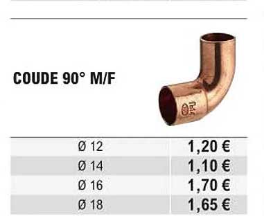 coude 90° m/f