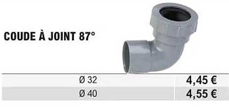 coude à joint 87°