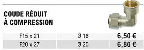coude réduit à compression